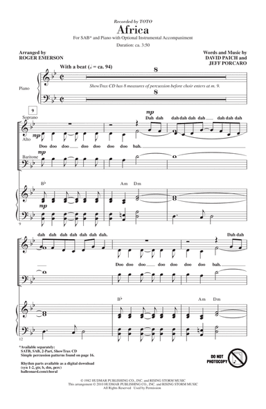 Africa (arr. Roger Emerson)