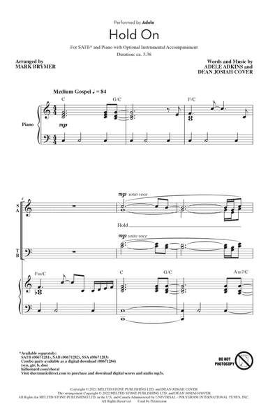 Hold On (arr. Mark Brymer)