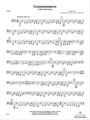 Guantanamera: Tuba