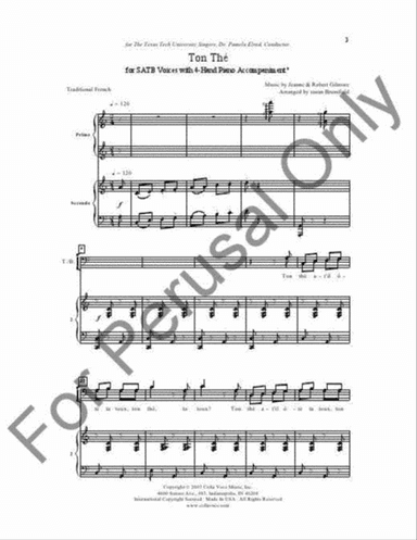 Ton The Arr Brumfield Satb