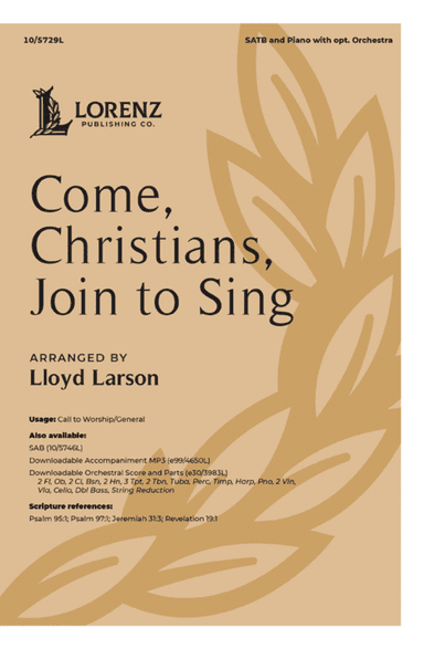 Come, Christians, Join to Sing