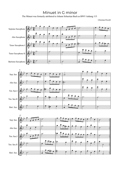 Minuet In G minor