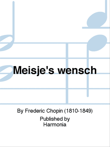 Meisje's wensch