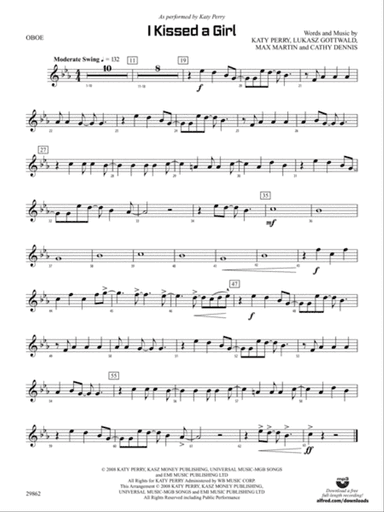 I Kissed a Girl: Oboe
