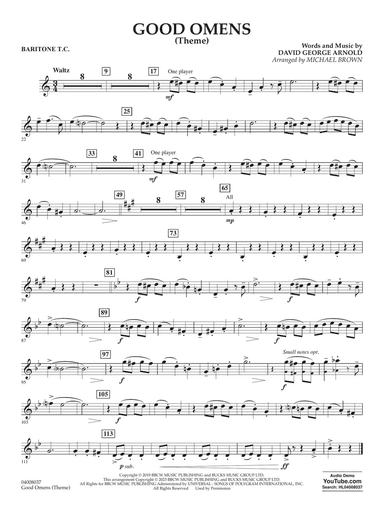 Good Omens (Theme) (arr. Michael Brown) - Baritone T.C.