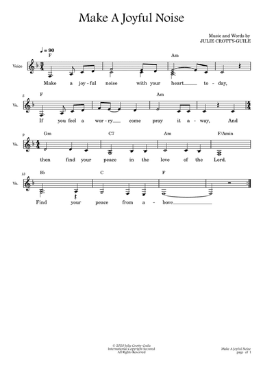 “Make a Joyful Noise”