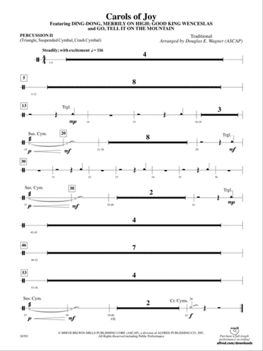 Carols of Joy: 2nd Percussion