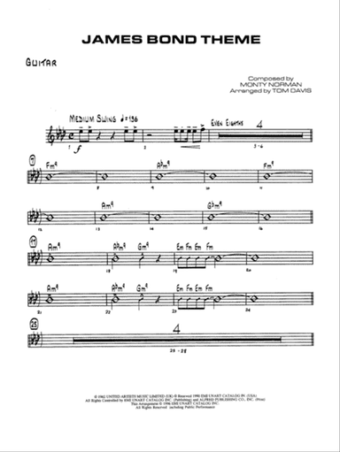 James Bond Theme: Guitar