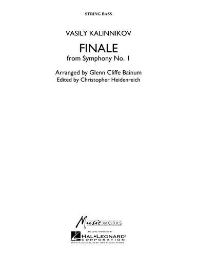 Finale from Symphony No. 1 - String Bass