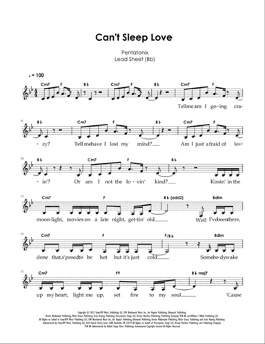 Can't Sleep Love