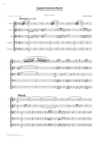 Captain America March - Score Only