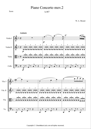 Piano Concerto No.21 K.467 Mov.2