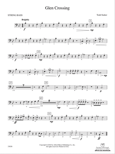 Glen Crossing: (wp) String Bass