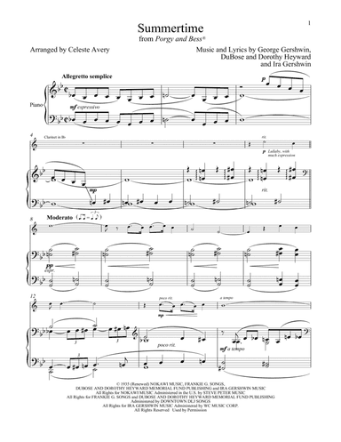 Summertime (from Porgy and Bess)