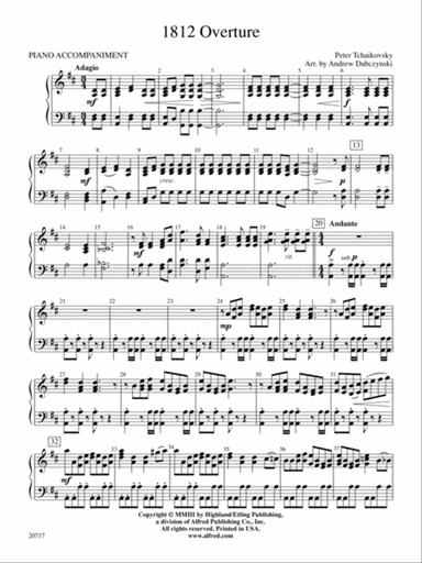 1812 Overture: Piano Accompaniment