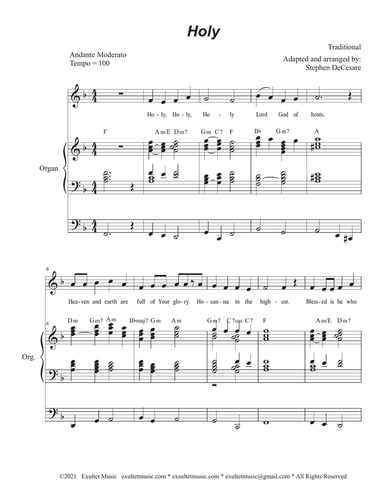 Holy (from "Mass for Our Lenten Journey") (Vocal solo)