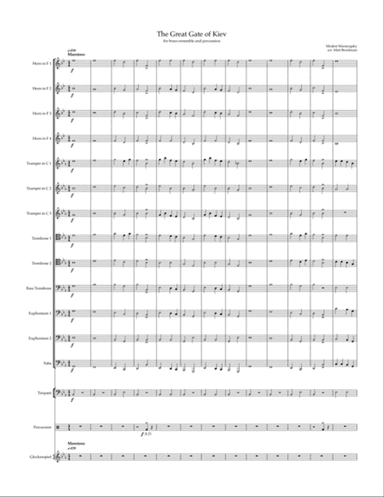The Great Gate of Kiev (for brass and percussion)