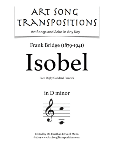 BRIDGE: Isobel (transposed to D minor)