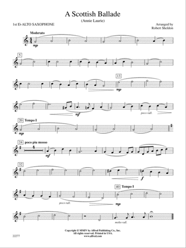A Scottish Ballade: E-flat Alto Saxophone