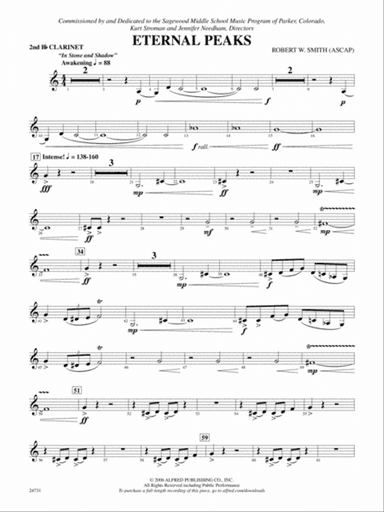 Eternal Peaks: 2nd B-flat Clarinet