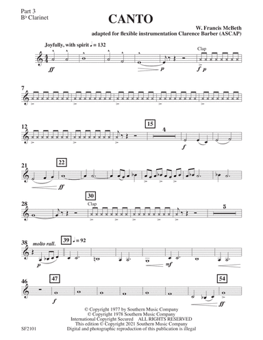 Canto - Clarinet 3