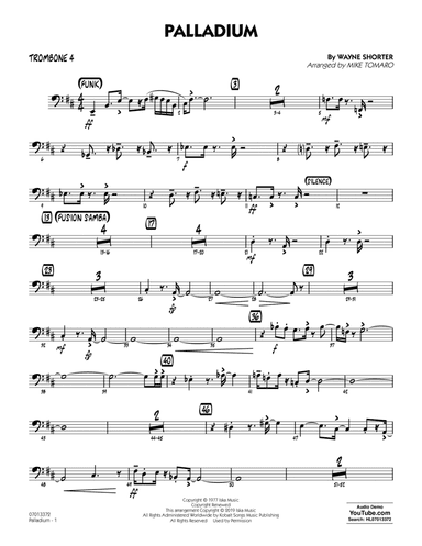 Palladium (arr. Mike Tomaro) - Trombone 4