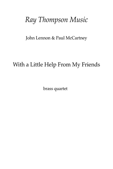 With A Little Help From My Friends