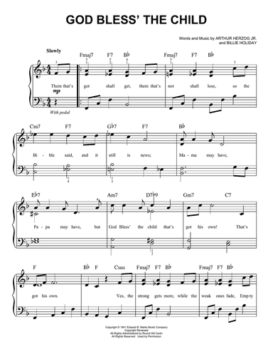 God Bless' The Child