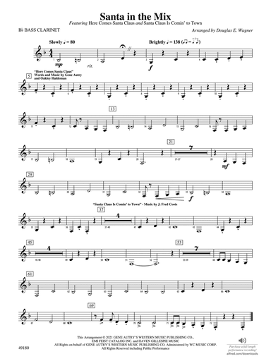Santa in the Mix: B-flat Bass Clarinet