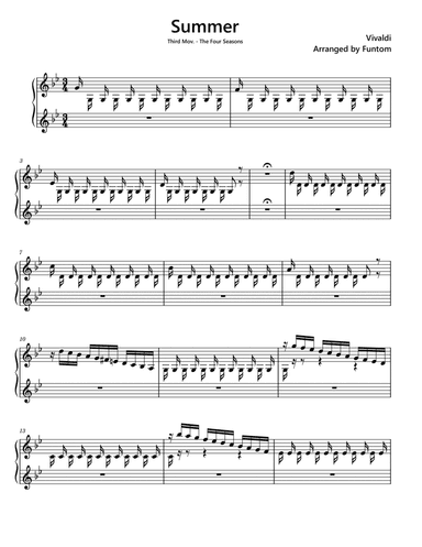 Summer Piano Vivaldi