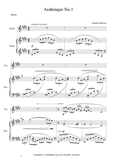 Arabesque No.1