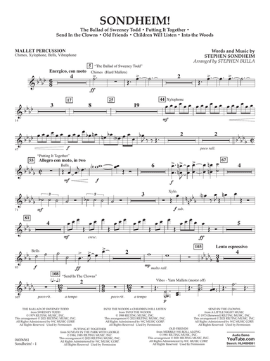 Sondheim! (arr. Stephen Bulla) - Mallet Percussion
