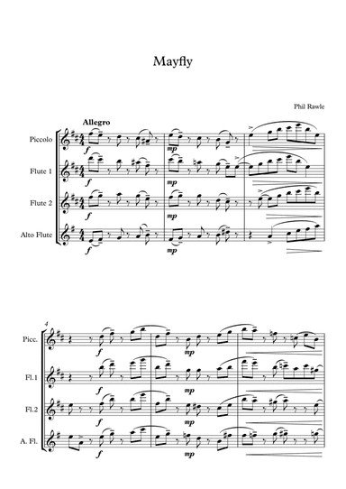 Mayfly - Flute Quartet