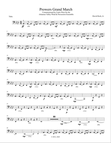 Prowers Grand March - Tuba