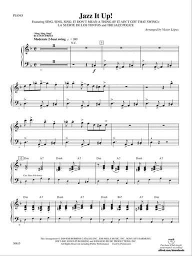 Jazz It Up!: Piano Accompaniment