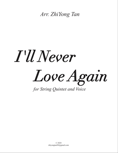I'll Never Love Again