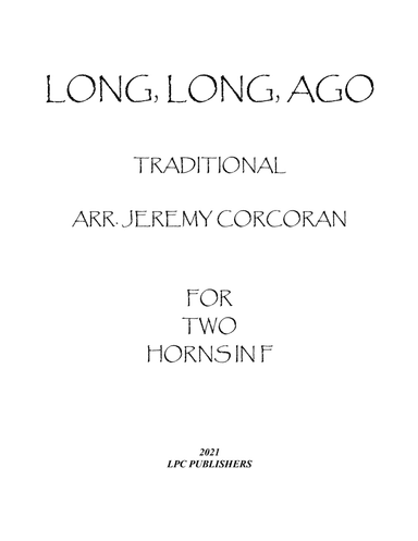 Long Long Ago for Two French Horns