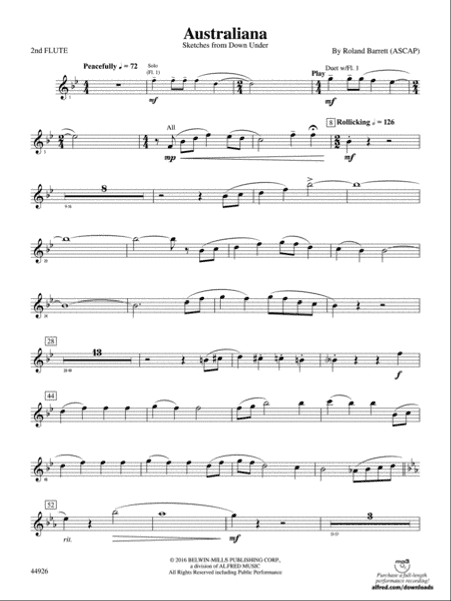 Australiana: 2nd Flute