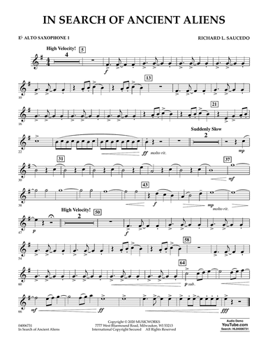 In Search of Ancient Aliens - Eb Alto Saxophone 1