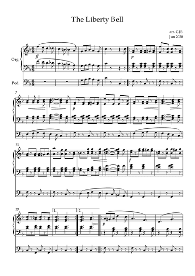 Liberty Bell for organ (portrait)
