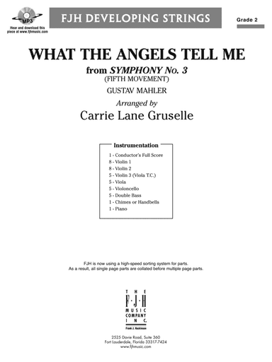 What the Angels Tell Me: Score