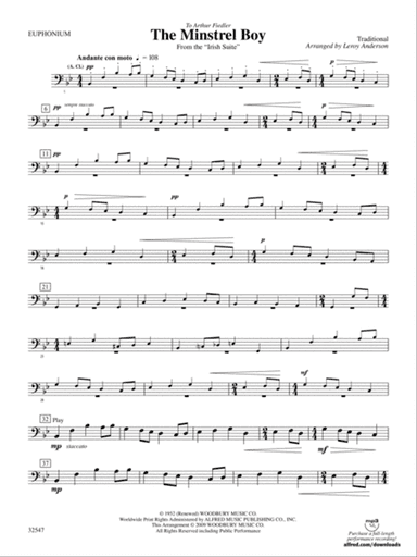 The Minstrel Boy (from the Irish Suite): Baritone B.C.