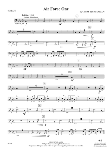 Air Force One: Timpani
