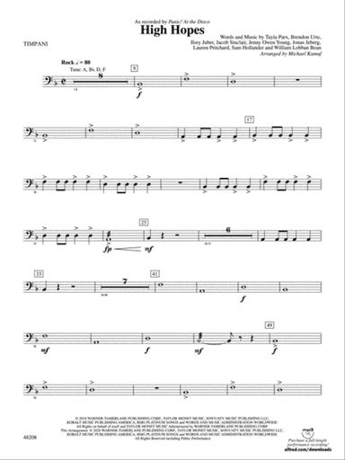 High Hopes: Timpani