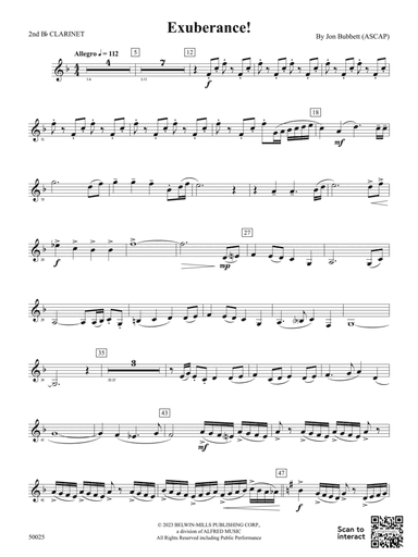 Exuberance!: 2nd B-flat Clarinet