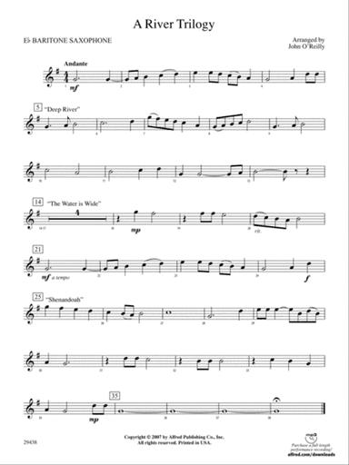 A River Trilogy: E-flat Baritone Saxophone