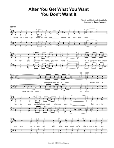 After You Get What You Want You Don't Want It