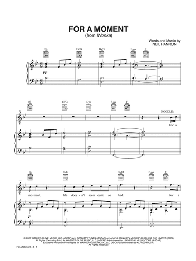 For a Moment (from Wonka)