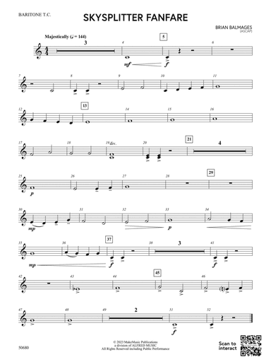 Skysplitter Fanfare: Baritone T.C.