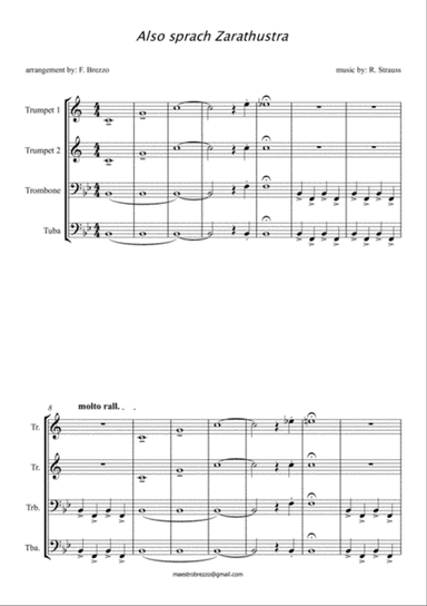 Also sprach Zarathustra 4 brass
